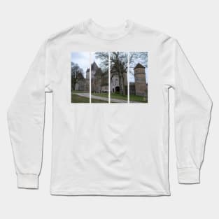 The Castel of Coraboeuf  is a 14th-century castle in the Bourgogne-Franche-Comte. Cloudy winter day Long Sleeve T-Shirt